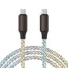 Кабель USB C - USB C, 66 Вт, Быстрая зарядка, 480 Мбит/с, Передача данных, Усиленная оплетка из волокна, Универсальный для телефона, планшета
