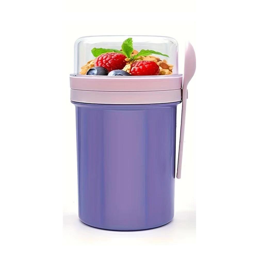with Spoon Breakfast Cup Dressing Holder Yogurt Container Convenient Fruit Cup School