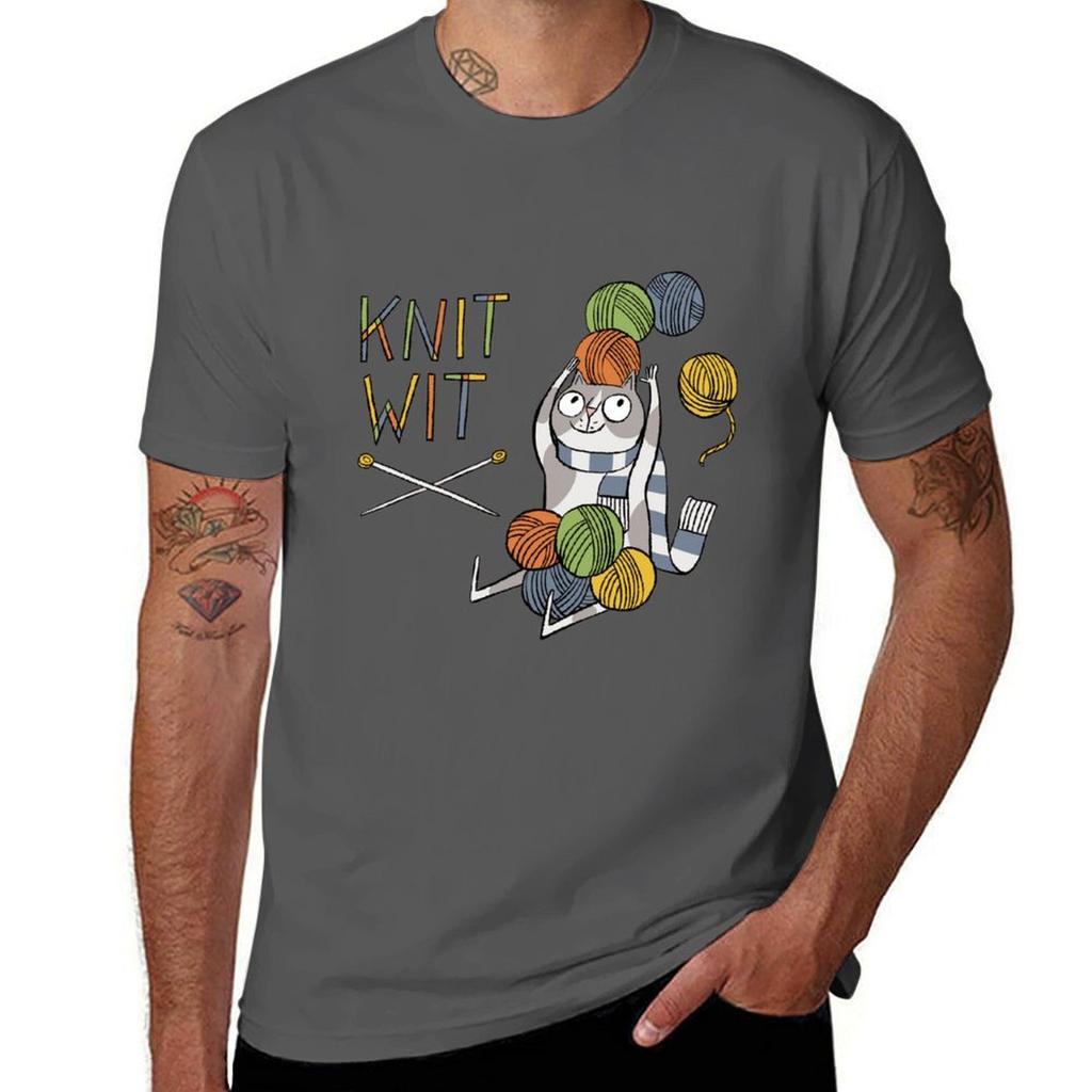 Knit Wit Cat Tshirt Plus Size Short Sleeve Tshirt
