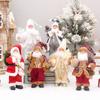 Christmas New Old Man Doll Show Window Decoration Supplies 30cm Standing Santa Claus