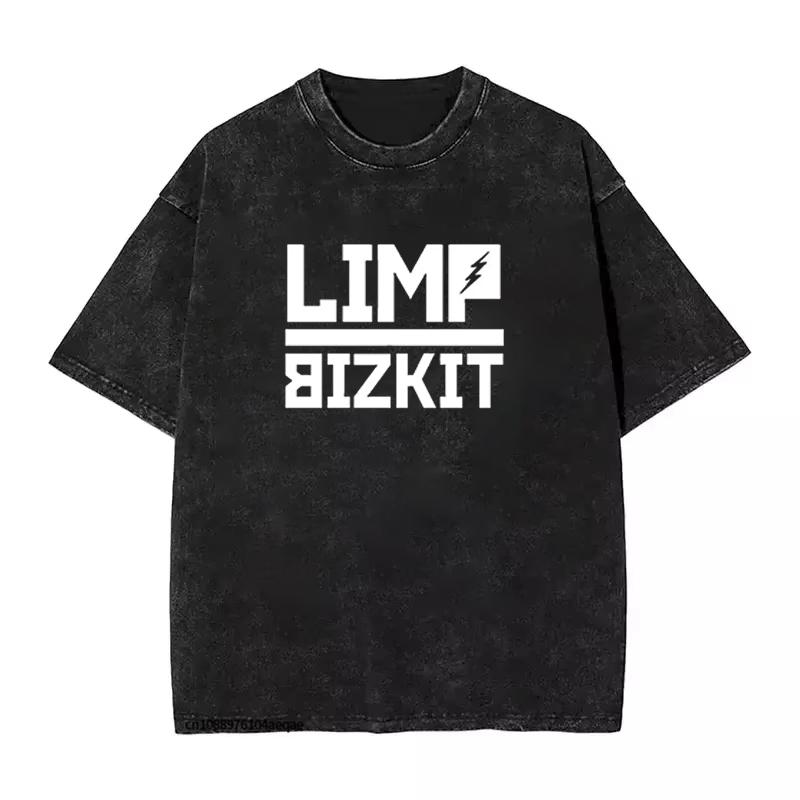 Футболка Rap Rock Limp Bizkit UK Europe Tour для мужчин и женщин, летняя, стираная, винтажная, хлопковая, ностальгическая, уличная