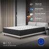 GAMMA Mattress 160X200 cm-Hybrid-30 CM-Pocket Springs-Memory-HR Foam 35 kg-Latex-Mid-firm Comfort-Reversible