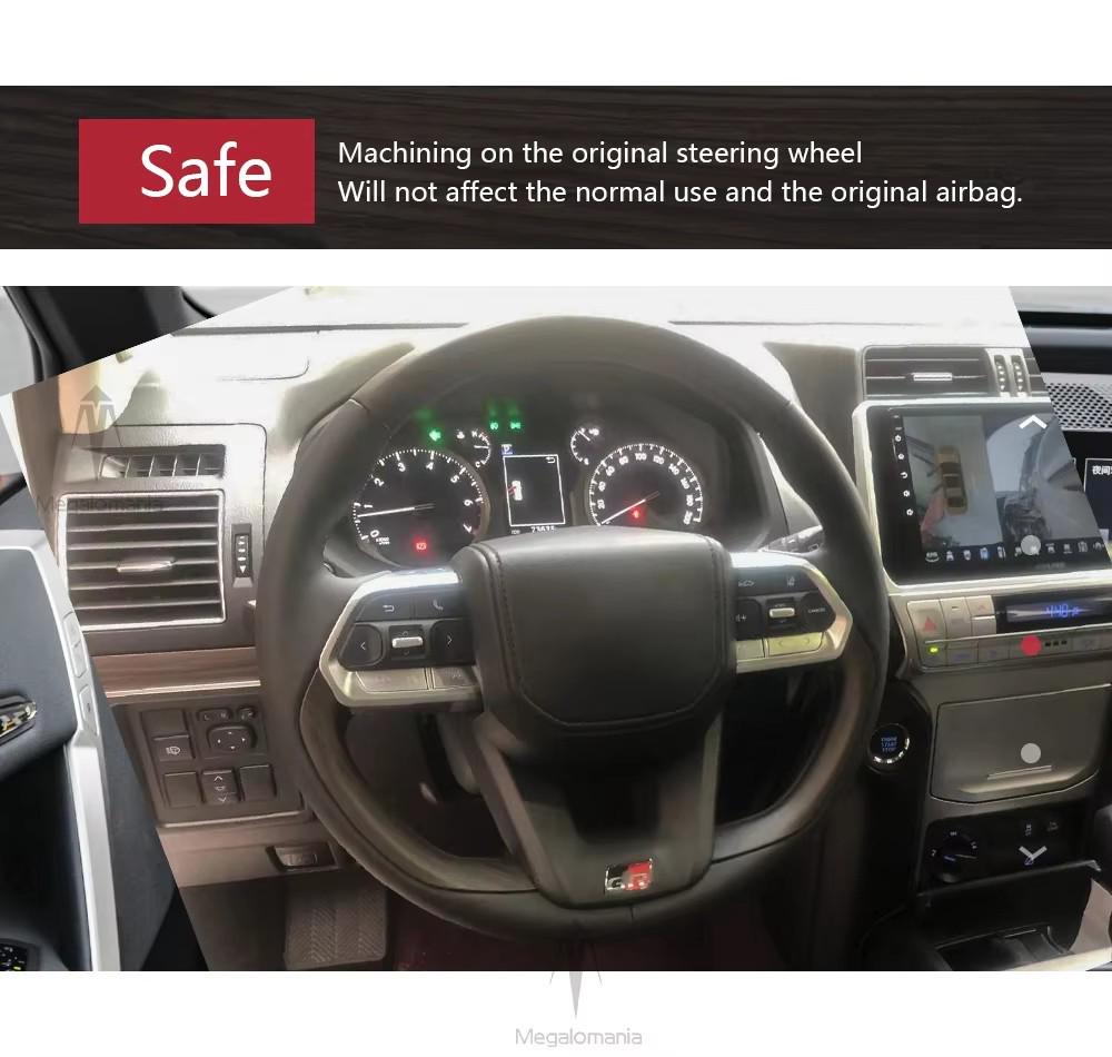 Обновление рулевого колеса из орехового дерева для Toyota Land Cruiser LC300/LC250 Prado
