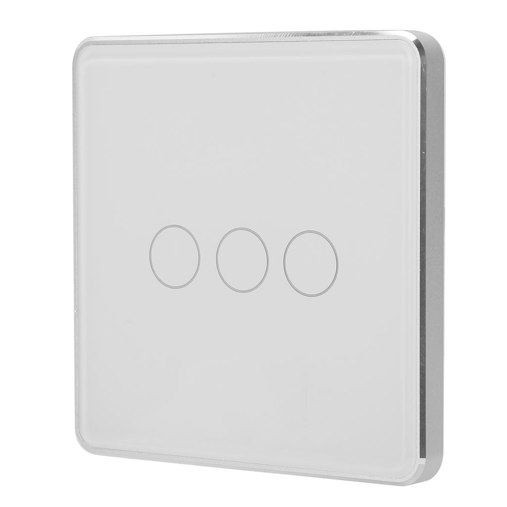 Умный беспроводной выключатель света с сенсорной панелью дистанционного управления 3-клавишный для TUYA ZigBee с синхронизацией