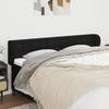 VidaXL Headboard with Ears Black 203x23x78-88 Cm Fabric3117602