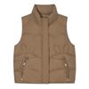 Down Cotton Vest Autumn and Winter New Women's Cotton Vest Loose Stand Collar Vest Sleeveless Cotton Vest