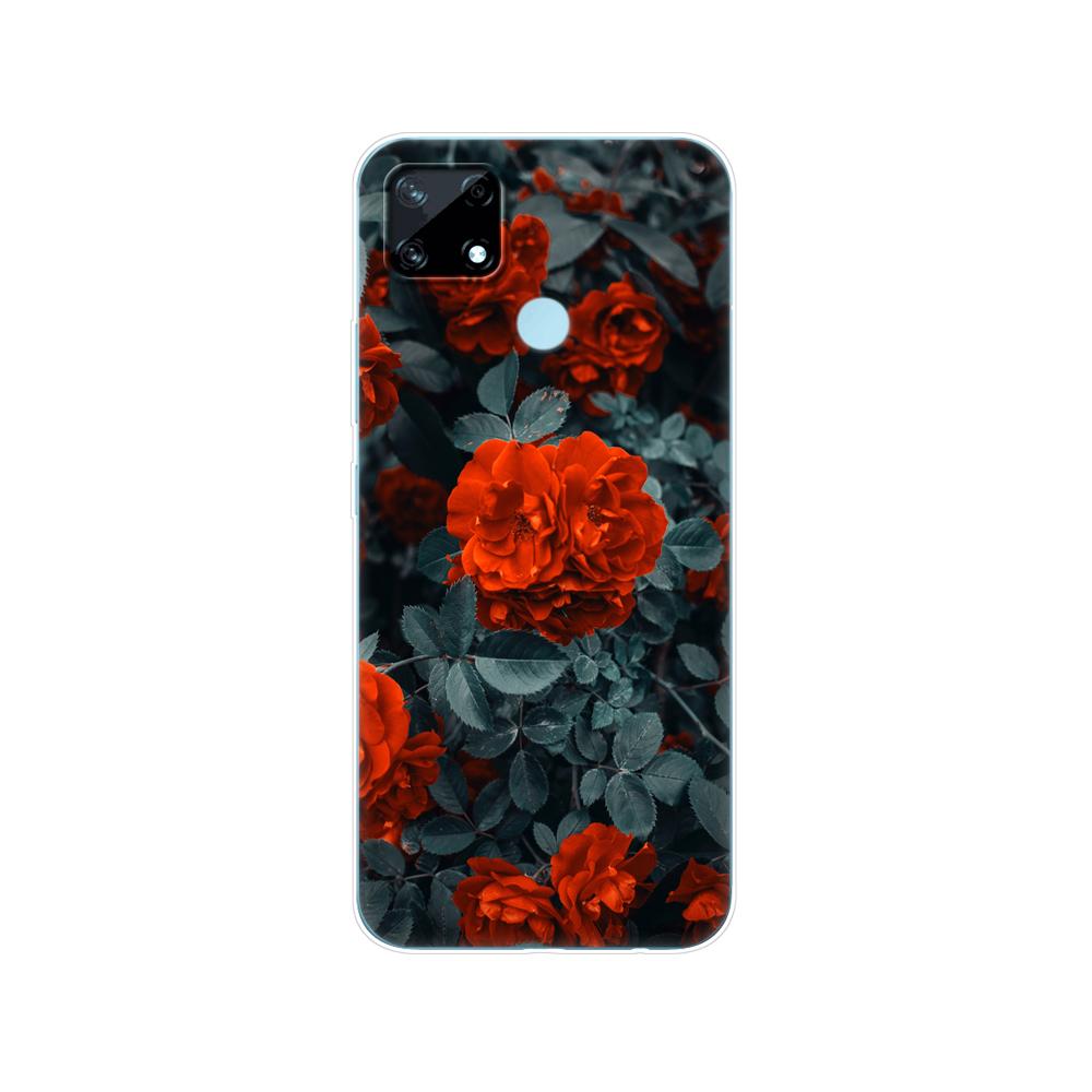 Для Realme C12 C25 C25S 7i Global Case задняя крышка телефона для Realme Narzo 20 30A, силиконовый мягкий защитный чехол из ТПУ, бампер