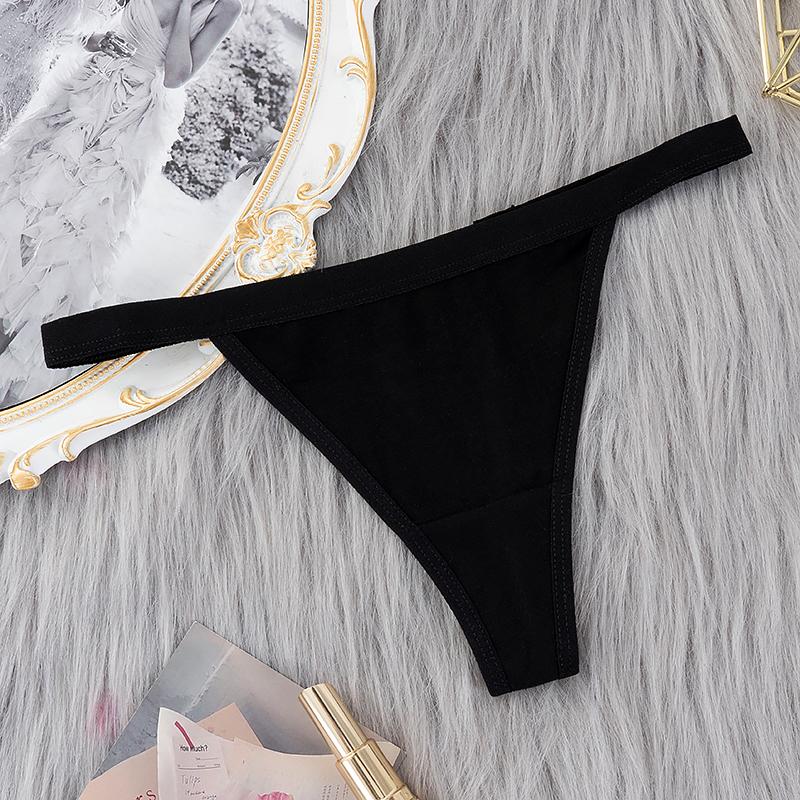 Sexy Women Cotton G String Thongs Low Waist Panties Ladies Seamless Underwear