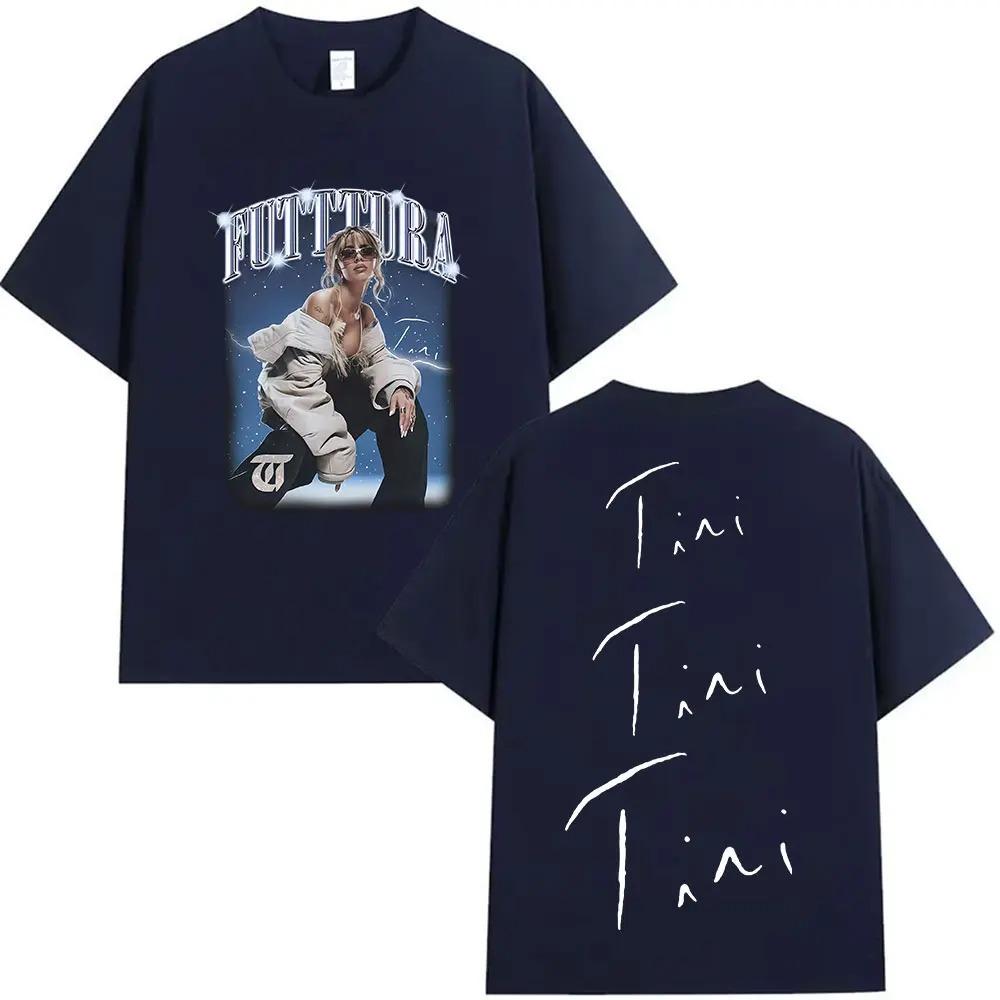 Певица TINI STOESSEL Futtura Tour Новый Альбом 2025 Графические Футболки Мужчины Женщины Мода Мужчины Женщины Одежда Streetwear высокое качество