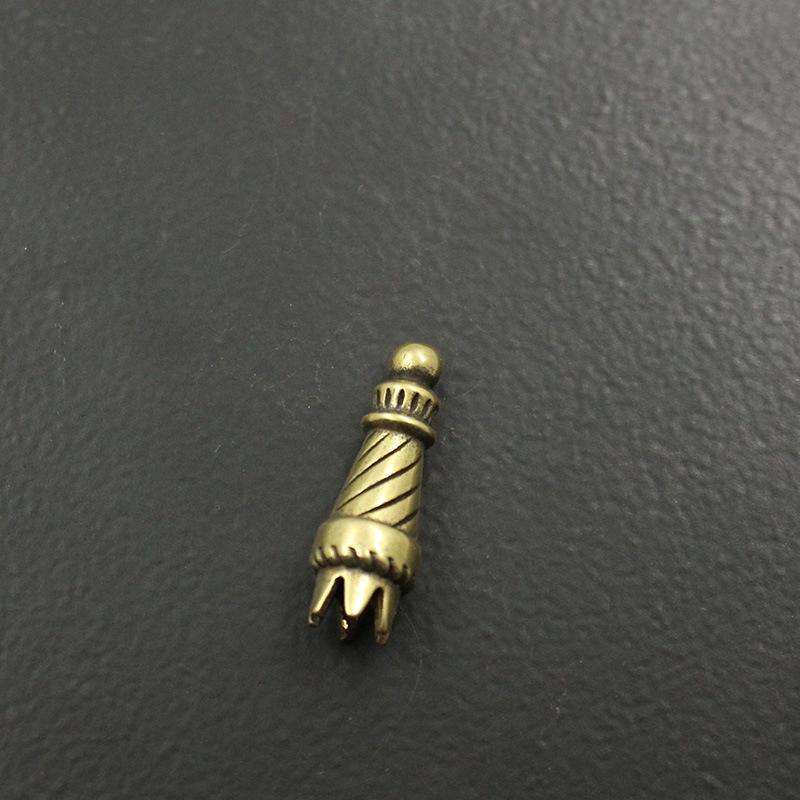 2Pcs Brass String Pendant Trouser Rope Hoodie Hat Drawstring Head Accessories DIY String Finishing Buckle