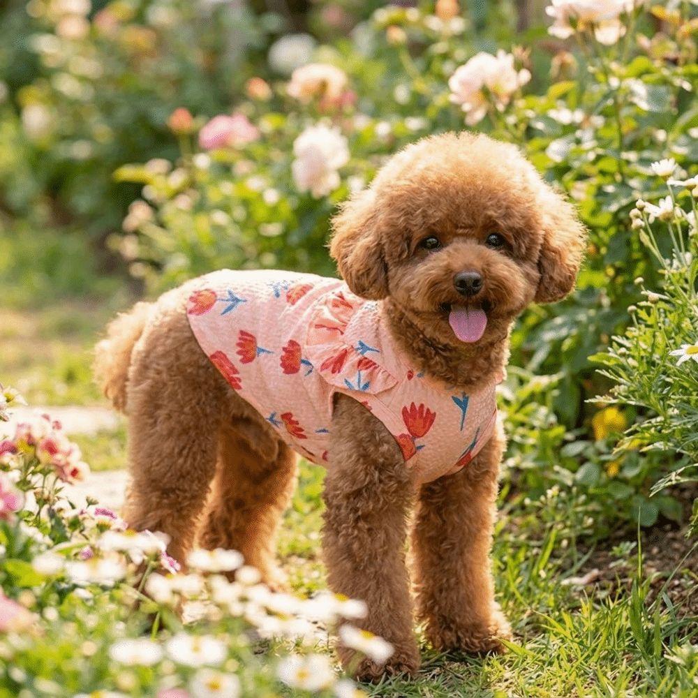 Breathable Dog Cooling Vest Soft Pet Princess Dress Fashion Pet Skirt Clothes Casual Wear
