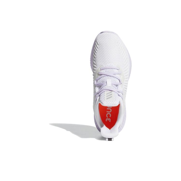 adidas Alphabounce 3 Удобные Простые Тканевые Нескользящие Прочные Низкие Кроссовки для Марафона Женские кроссовки Кристально-Белый Серебристый EG1389