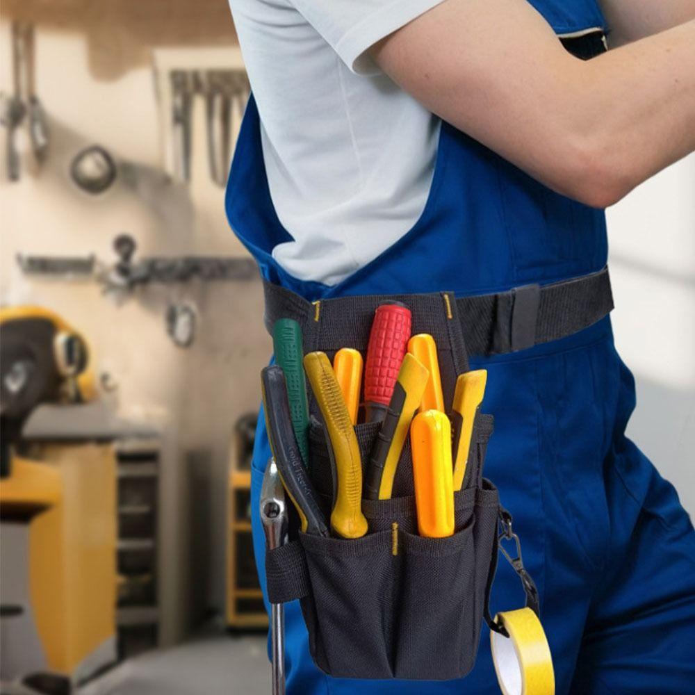 Multi-layer Electrician Tool Bag Adjustable Hardware Tool Pouch Waist Belt Pouch  Carpenter