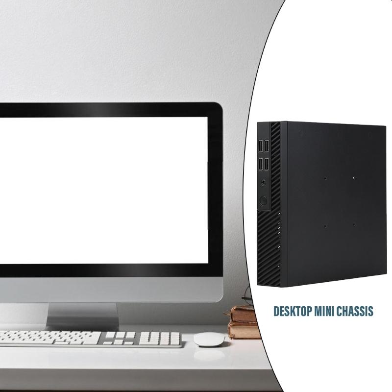DX01 Тонкий Mini ITX Настольный Компьютерный Корпус Тонкий Половинной Высоты Компьютерный Корпус Портативный Настольный Компьютерный Кейс Шасси