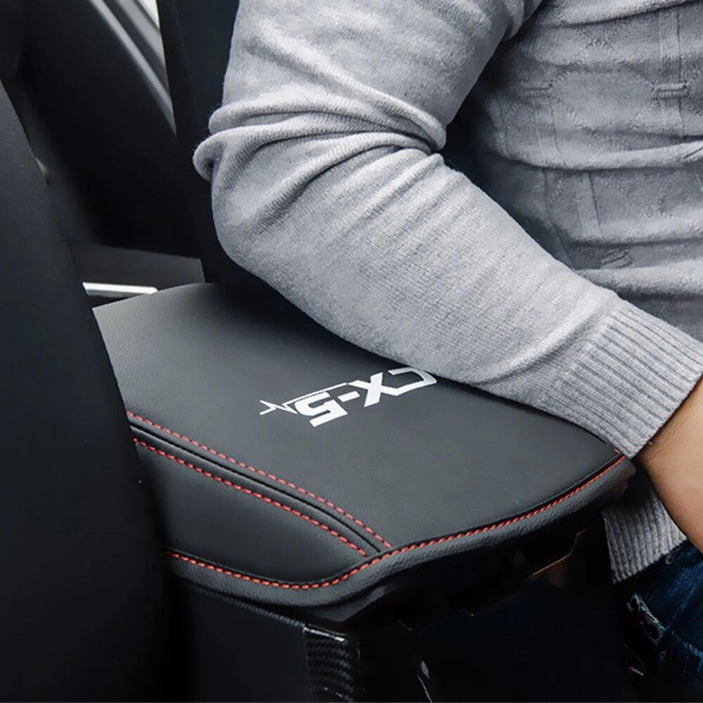 Для Mazda CX-5 CX5 KE KF Автомобильный подлокотник Защитная крышка Центральное управление Подлокотник Кожаные аксессуары Украшение интерьера