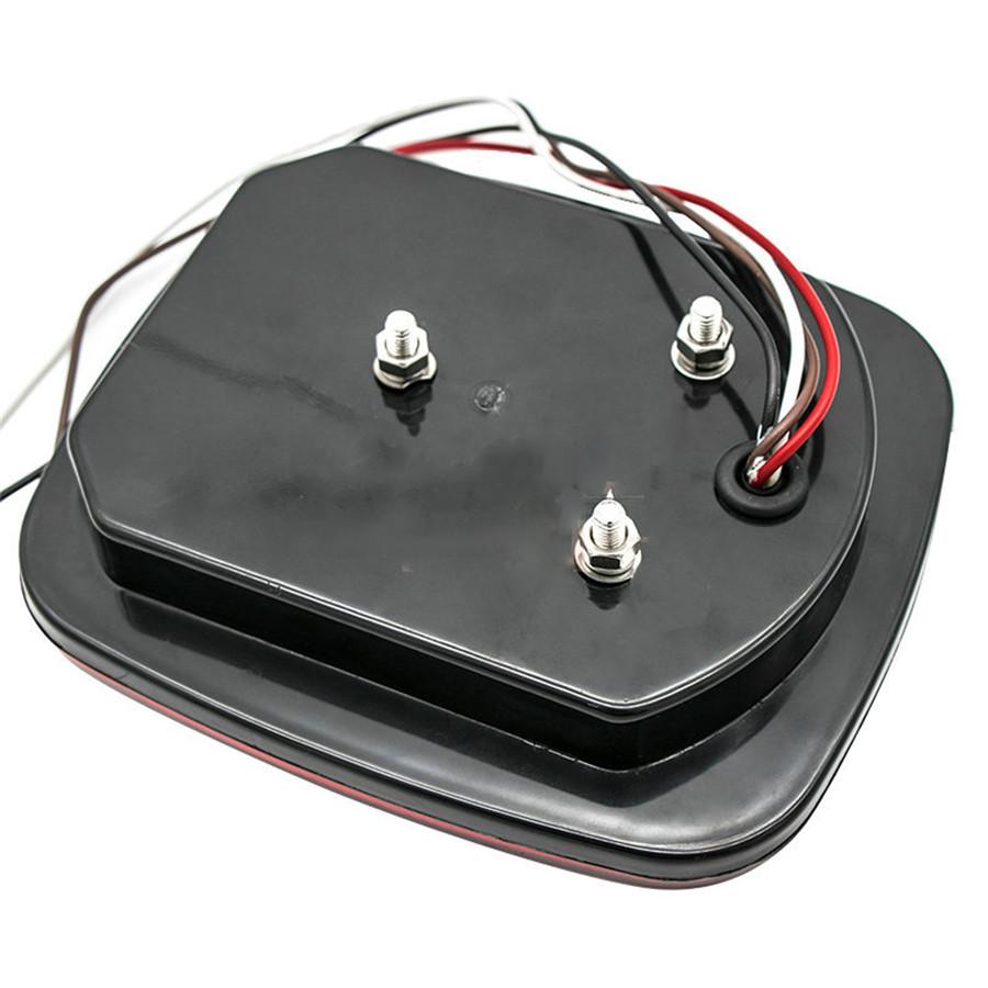 2X Квадратный стоп-сигнал, указатель поворота, задний фонарь, 16-светодиодный габаритный фонарь для Jeep Wrangler JK TJ CJ YJ