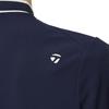 TaylorMade Women's Script Logo S/S Mock Shirt, Navy, Size L, 2025FW, TL521