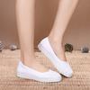 Женская обувь на плоской подошве, обувь медсестры, маленькие белые туфли, рабочая обувь косметолога, женская тканевая обувь, обувь для ухода на мягкой подошве, женская медицинская обувь на танкетке