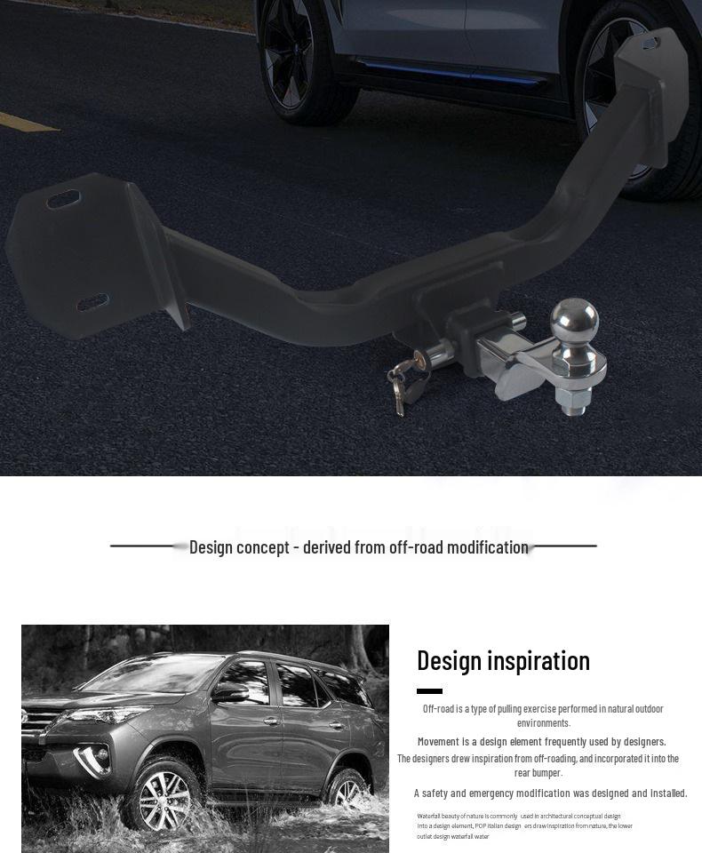 Совместимый набор фаркопа и заднего буксировочного крюка для BMW X3/X4
