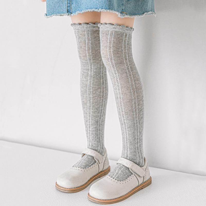 Гольфы для девочек 3-12 лет, белые, сетчатые, дышащие, школьная форма, аксессуары, детские чулки, весна-лето