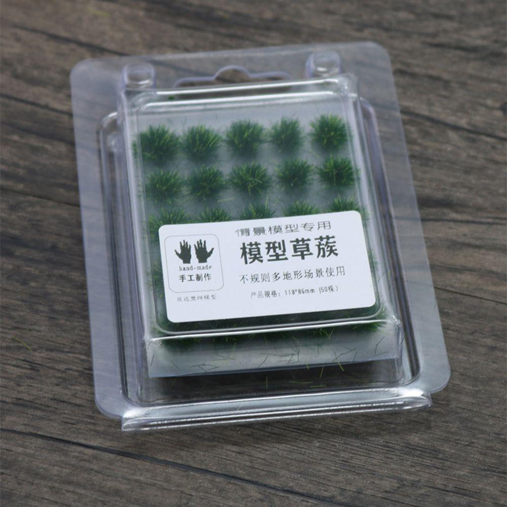 Railway Construction Simulation Model Plant Cluster Artificial Grass Tufts Miniature Grass Bushes