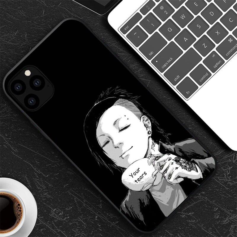 Чехол для телефона из японского аниме «Токийский гуль», Япония, обходительный чехол из ТПУ для iPhone XR X XS 11 12 13 Mini Pro Max 7 8 6 6S SE Back Fundas Coque