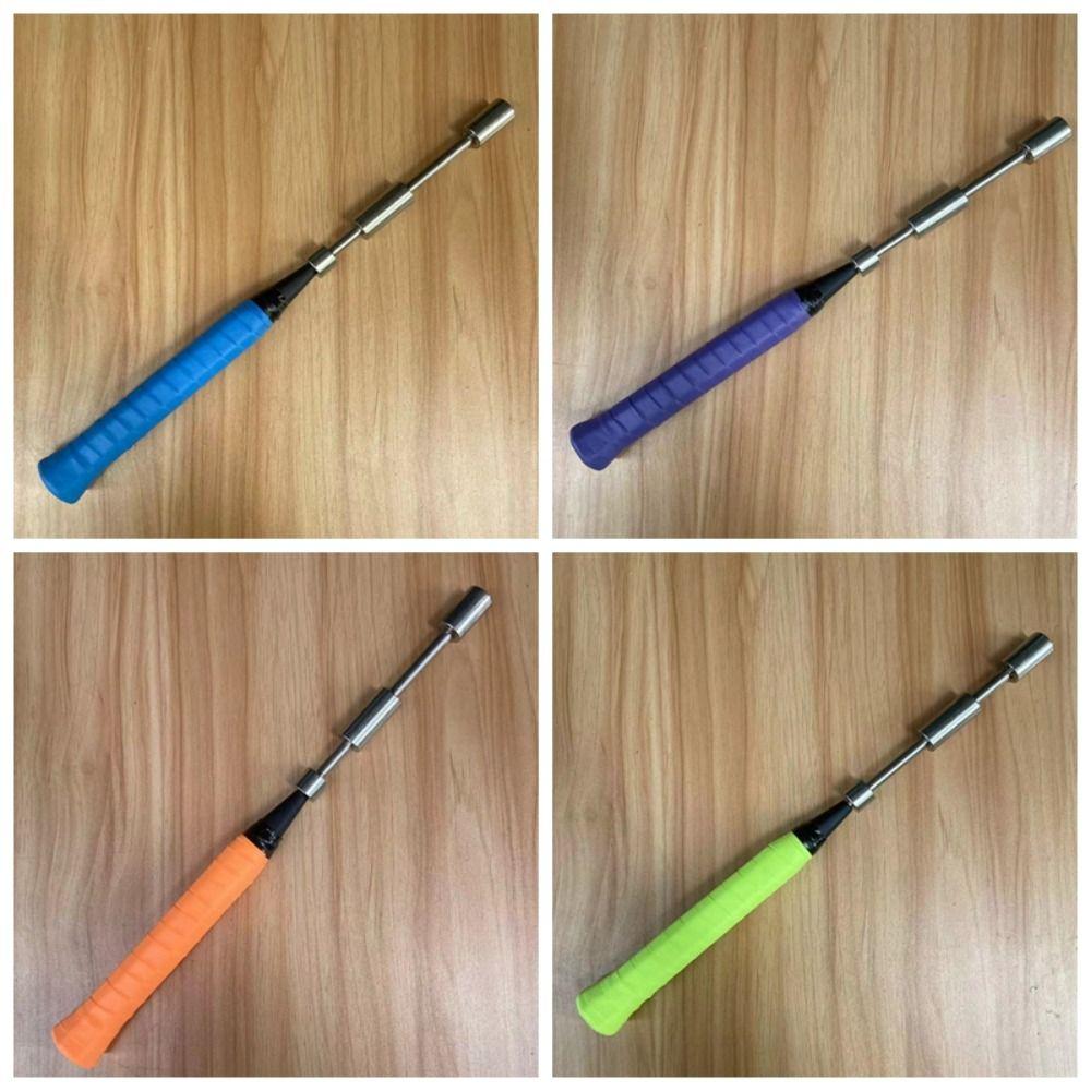 Съемный тренажер для свинга ракетки Инструмент для тренировок из нержавеющей стали Бадминтон Ракетные виды спорта