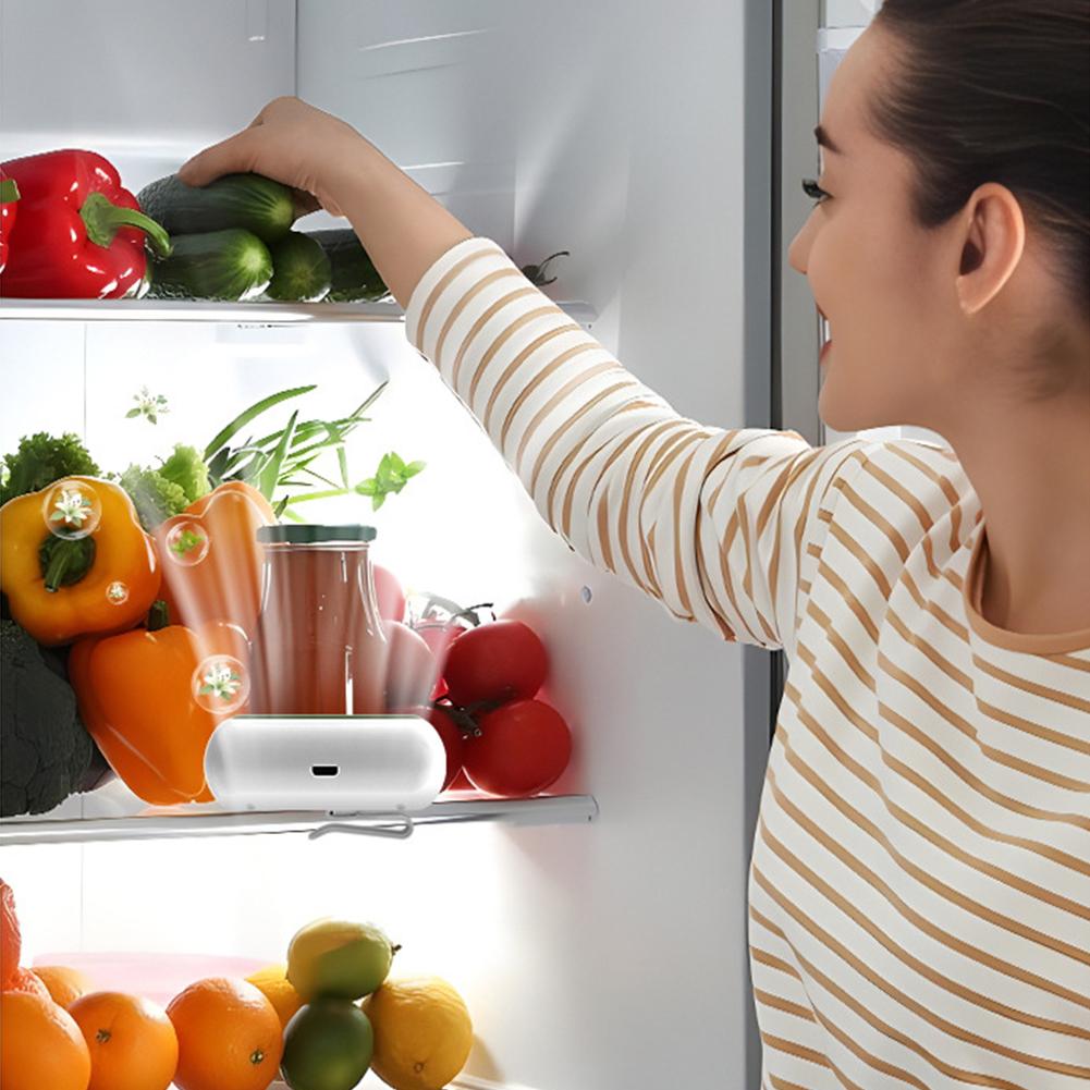 Портативный дезодорант для холодильника с зарядкой через USB, портативный поглотитель запахов, универсальный для холодильника, автомобиля, шкафа, гардероба