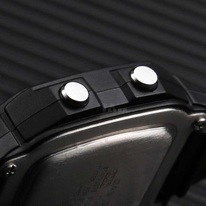 Casio Серия STANDARD Модный ЖК-дисплей Кварцевый механизм Ремешок из смолы Японские и корейские часы Мужские часы Черный циферблат W-800HG-9A