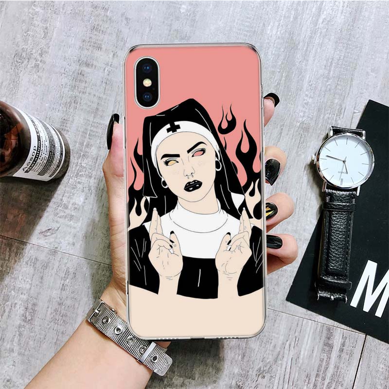 Чехол для телефона «Розовый кошачий череп волшебница ведьма» для iPhone 11 12 13 14 Pro XS XR X Max 7 8 6 6S Plus Mini + 5 SE с рисунком по индивидуальному заказу