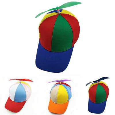Забавная шляпа Snapback, пропеллер вертолета, приключенческая шляпа для папы, радужная, бамбуковая, бейсбольная кепка со стрекозой для взрослых, детей, мальчиков и девочек