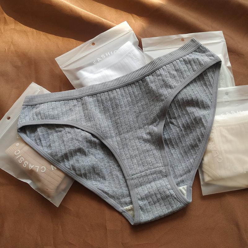 Мягкие и дышащие высококачественные удобные женские трусики-треугольники со средней посадкой из чистого хлопка женские трусики большого размера одинарные трусики сексуальные трусы