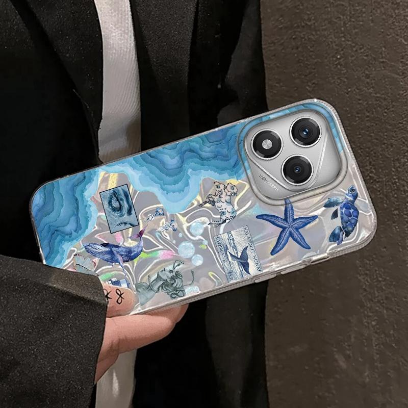 Ретро Солнце Морской Цветочный Глаза Девушки Женщины Для Honor 400 Pro X9c Magic7 Magic6 200 Lite Smart X9a X8a X8b X8c X7c X8 Чехлы Обложка