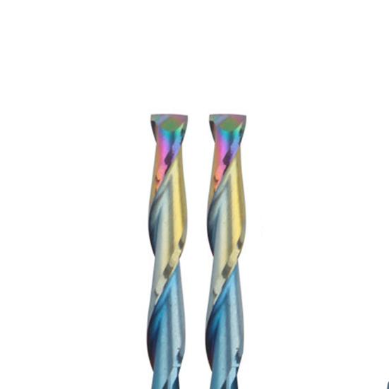 10 шт. 3,175 мм с круглым хвостовиком и плоской головкой, фрезы, высокая твердость, высокая эффективность работы, широко используемые спиральные фрезы с ЧПУ, деревообработка