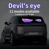 2-Piece Devil's Eye Car LED Light, Truck Devil's Eye Light USB Powered Decorative Light, No Wired Ambient Light, Cool Vehicle Display Light