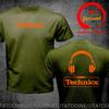 Technics Headphone Print T Shirts Unisex Disco DJ Party House Detroid Harajuku Fashion T Shirt Oversized T-shirt Trendy DJ Tee Tops