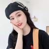 Новый осенне-зимний шерстяной берет с жемчугом и стразами, женская кепка в британском стиле ретро, ​​корейская версия, детская шляпа японского художника Mujer