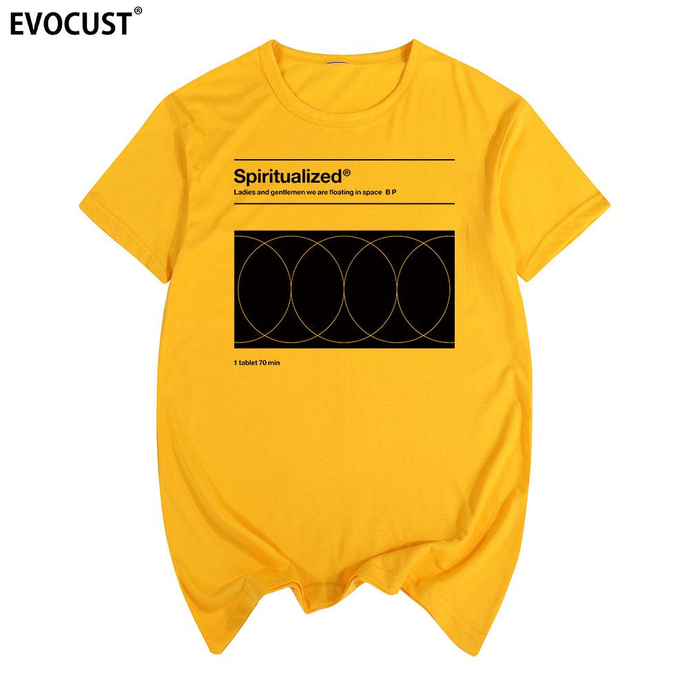 Spiritualized Винтажная футболка 90-х Spiritualized Spacemen Рок-группа Хлопок Мужская футболка Новая ФУТБОЛКА Футболка Женская унисекс Мода