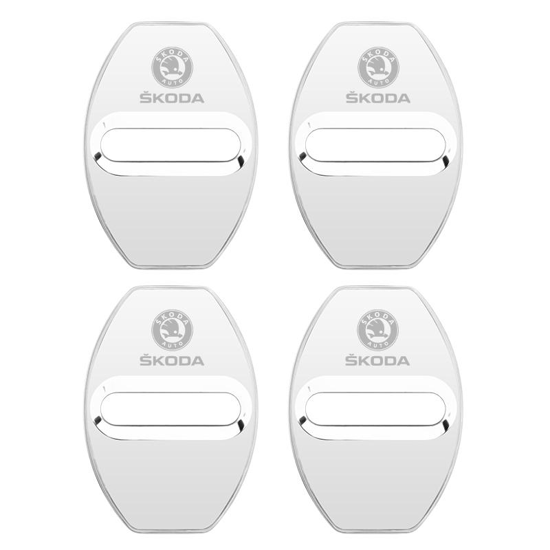 NADH5 Door Lock Decoration Protection Cover - Emblem Case, Accessories for Skoda Models (Fabia, Octavia, Kodiaq, Superb, Karoq)