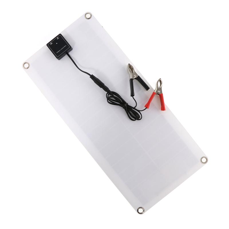 Портативная гибкая солнечная панель с двумя USB-солнечными элементами и контроллером 10A-100A Power Bank солнечное зарядное устройство для телефона кемпинг на открытом воздухе