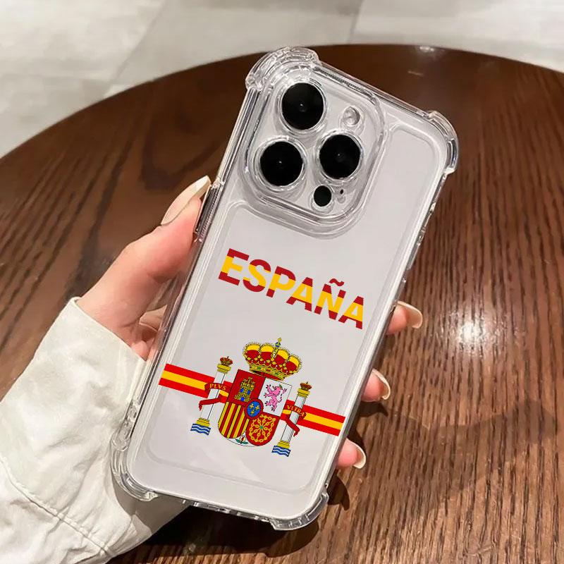 Spain LOGO Passport Phone Case For Samsung Galaxy A57 A56 A36 A37 A55 A54 A52 A35 A34 A17 A16 A15 A07 57 A06 5G Soft Clear Cover