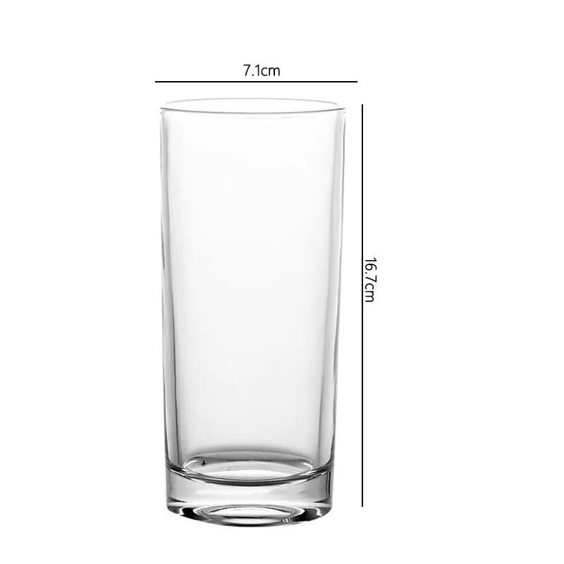 Beverage Cup Transparent Breakfast Cup Simple Style Cocktail Glass Straight Wine Glass Heat-resistant Water Bottle Beer Glass