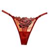 Женские стринги, вязаные, облегающие, соблазнительные, шикарные, тонкие, интимные, с цветочной вышивкой для медового месяца