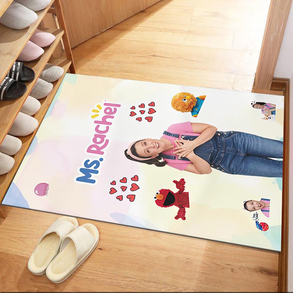 Girl With Overalls And Headband Square rugs are a great choice for living rooms, bedrooms, home décor, and as gifts.