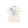 Polo Letter And Number Print Crew Neck Short Sleeve T-Shirt Men Tops Washed-White MNPOTSH1N822063-100