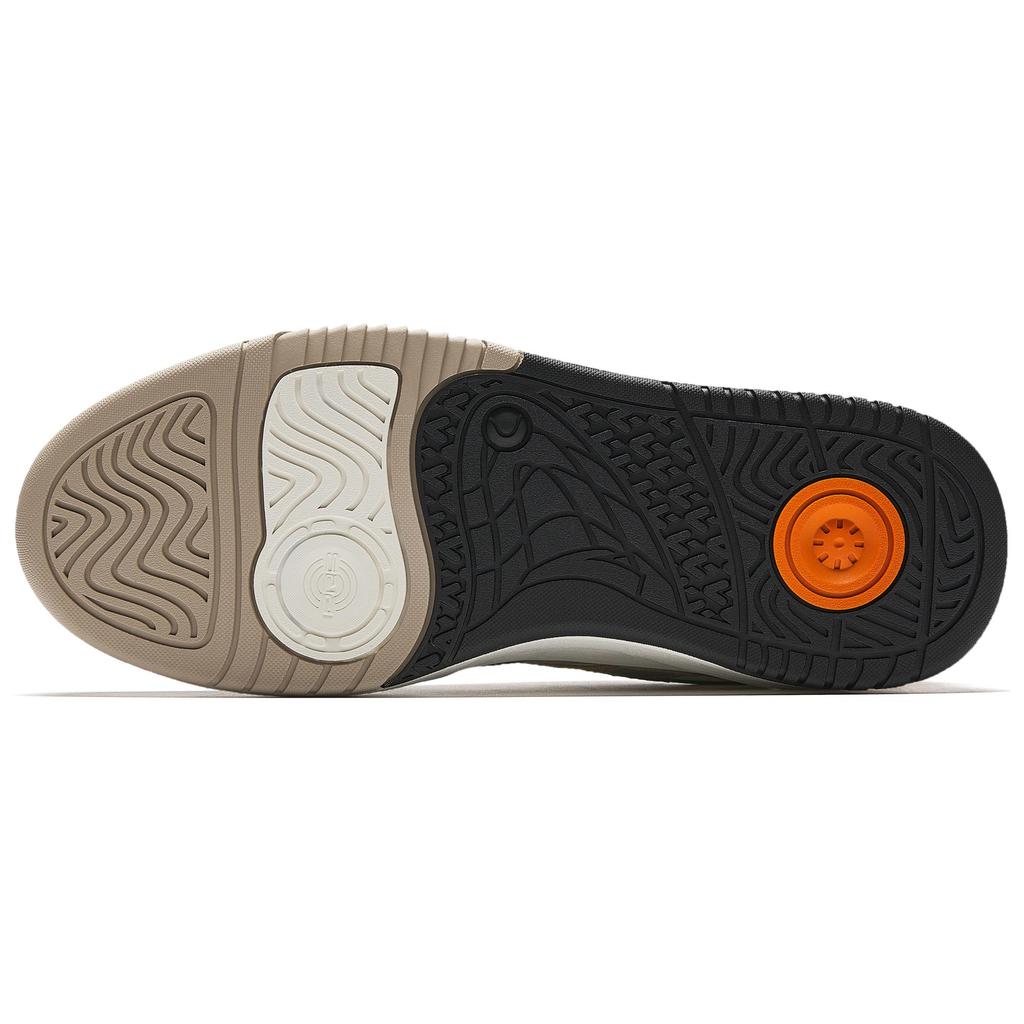 Anta Wave Shoes Versatile Casual Height Increasing Wear Resistant Lightweight Non Slip Low Top Skate Shoes Men Sneaker Green Brown 912518005-3