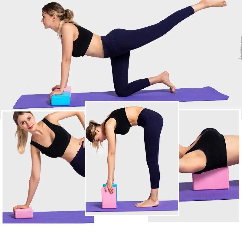EVA Block Gym Foam Brick Training Exercise Fitness Suit Yoga Tool Strengthening Pillow Cushion Stretch Body Shape Yoga Block