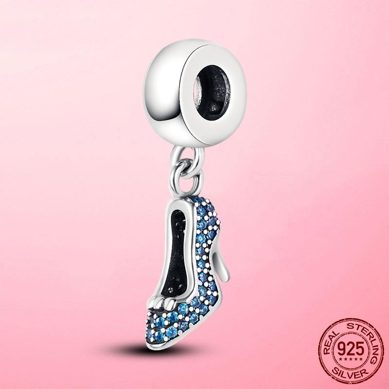 Горячая подвеска в виде сердца в виде компаса, подвеска в виде бусины, серебряная подвеска 925 пробы, оригинальный браслет MULA, сделай сам для изготовления ювелирных изделий