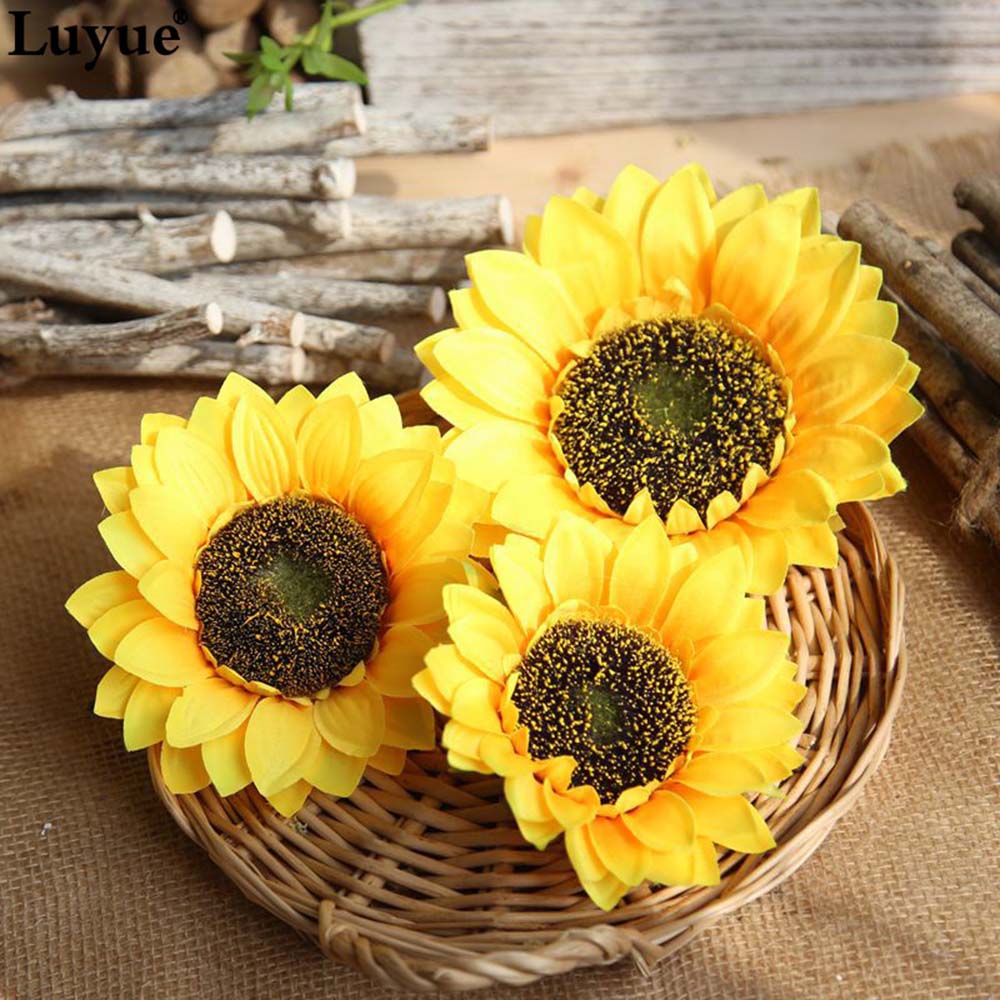 Decorations DIY Party Supplies Artificial Sunflower Artificial Flowers Home Decor Sunflower Head