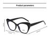 New Cat Eye Personalized Photochromic Myopia Glasses Simple and Versatile Trendy Color Anti Blue Light Glasses Diopter To -4.0